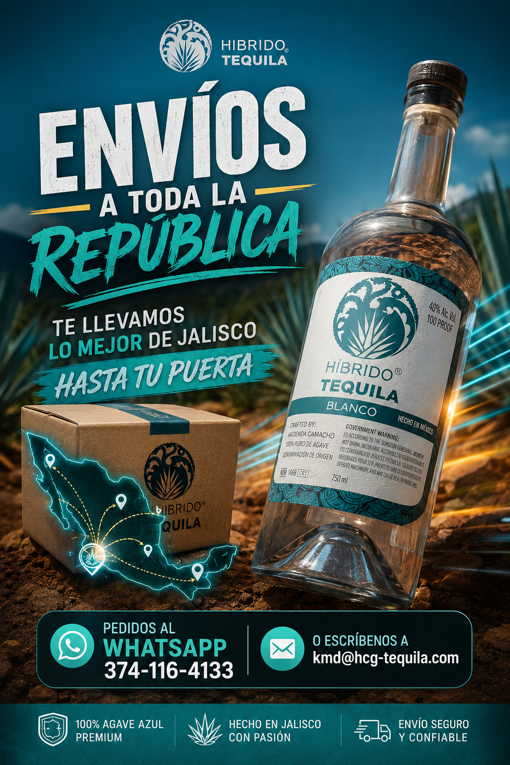 HÍBRIDO® | Tequila Blanco de Agave