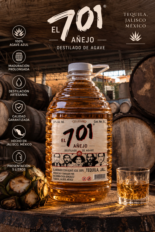 EL 701 Añejo — Destilado de Agave | 5 Litros
