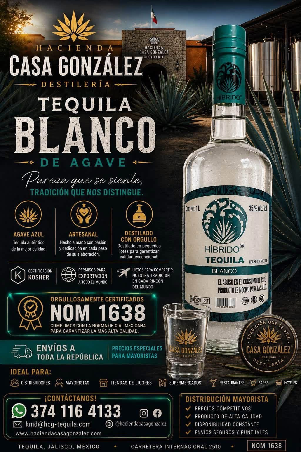 HÍBRIDO® | Tequila Blanco de Agave