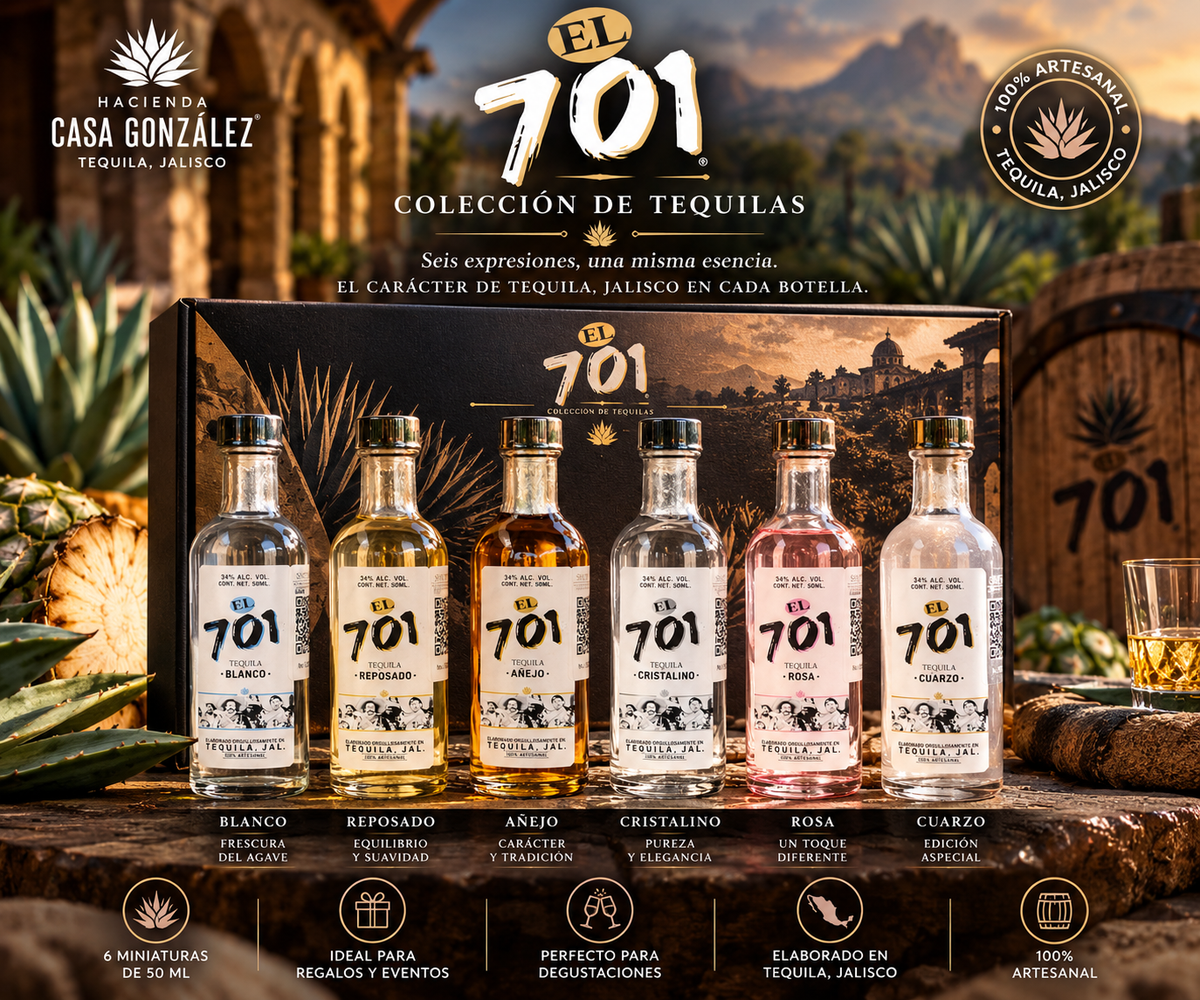 🥃 EL 701 — Colección Premium de 6 Tequilas | Miniaturas de 50 ml